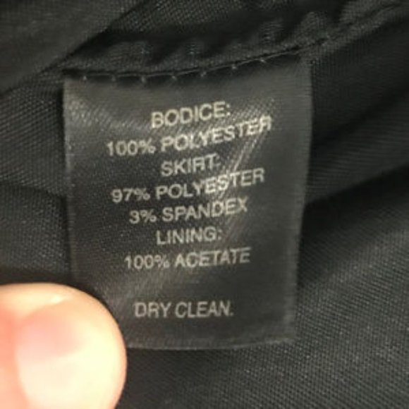 WHBM Strapless Fit and Flare Little Black Dress 2 - Picture 6 of 6